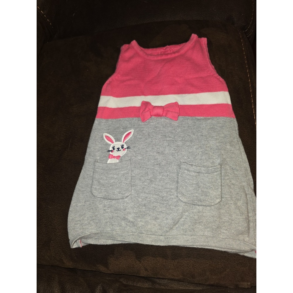 Gymboree layette line animal friends bunny sweater dress size 12 18 months
